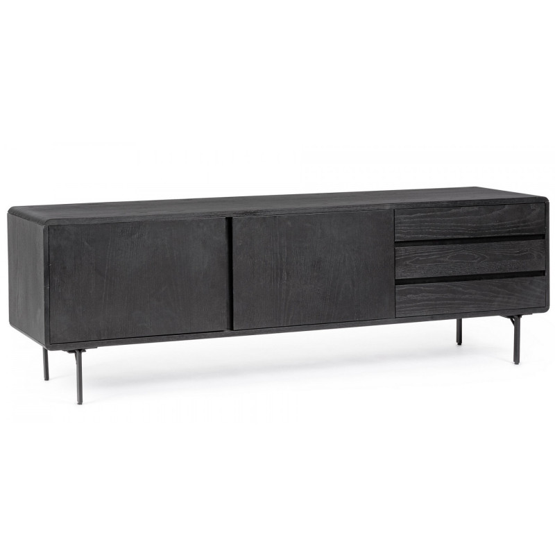 WIDALD DARK design kőris TV-szekrény - 160cm