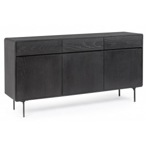 WIDALD DARK design kőris komód - 160cm