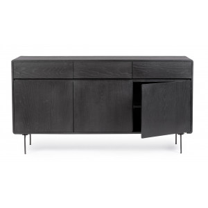 WIDALD DARK design kőris komód - 160cm
