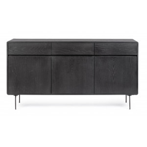 WIDALD DARK design kőris komód - 160cm