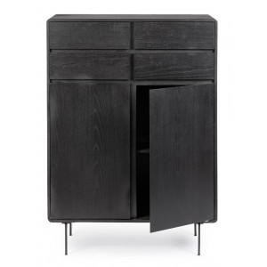 WIDALD DARK design kőris szekrény - 90cm