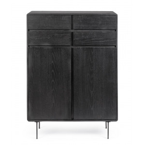 WIDALD DARK design kőris szekrény - 90cm
