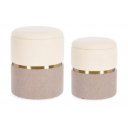 RADINE modern puff/ tároló - beige