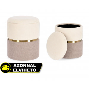 RADINE modern puff/ tároló - beige BIZZOTTO