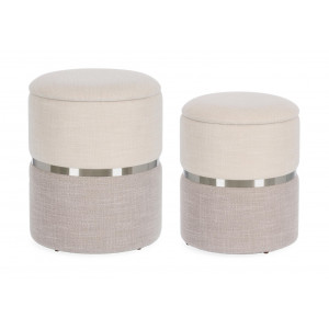 RADINE modern puff/ tároló - szürke