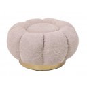 FLOREL design boucle puff - beige/fehér/mályva
