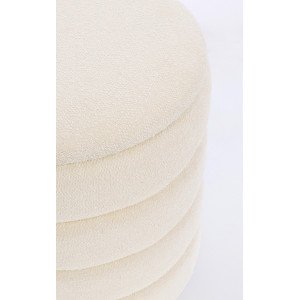 KENDALL modern puff/ tároló - beige boucle
