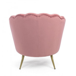 TULPE modern bársony fotel - szürke/mályva/kék