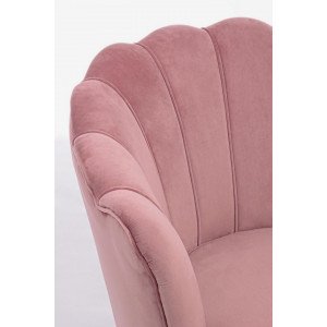 TULPE modern bársony fotel - szürke/mályva/kék