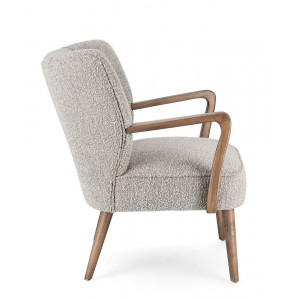MORITZ design boucle fotel - szürke