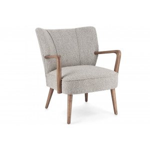 MORITZ design boucle fotel - szürke BIZZOTTO