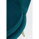 TULPE modern bársony kanapé - 130cm - szürke/mályva/kék