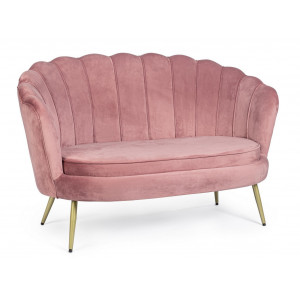 TULPE modern bársony kanapé - 130cm - szürke/mályva/kék