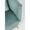 TENBURY design bársony kanapé - 144cm- türkiz/kék