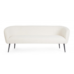 VANELLE design boucle kanapé - 175cm- szürke/fehér