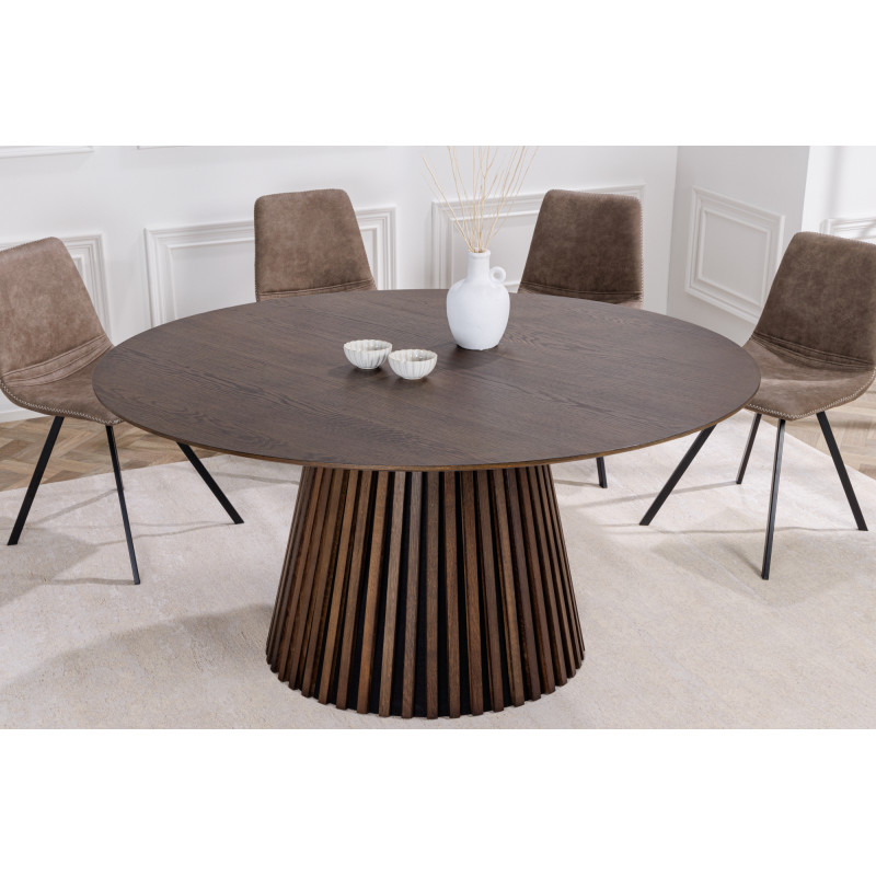 VALHALLA DARK modern kerek étkezőasztal - 120cm