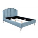 PEARL exkluzív bársony ágykeret - 140x200cm - kék