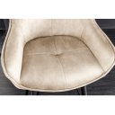 EUPHORIA design bársony bárszék - beige