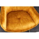 EUPHORIA design bársony bárszék - sárga