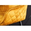 EUPHORIA design bársony bárszék - sárga