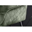 EUPHORIA design bársony bárszék - zöld