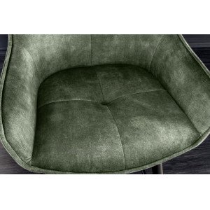 EUPHORIA design bársony bárszék - zöld