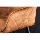 EUPHORIA design bársony bárszék - barna