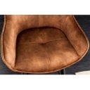 EUPHORIA design bársony bárszék - barna