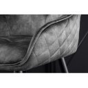 EUPHORIA design bársony bárszék - szürke