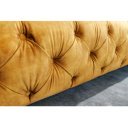 PARIS modern bársony ágykeret -  160x200cm - sárga