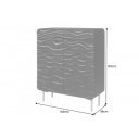 LAGOON különleges mangófa szekrény - 120cm