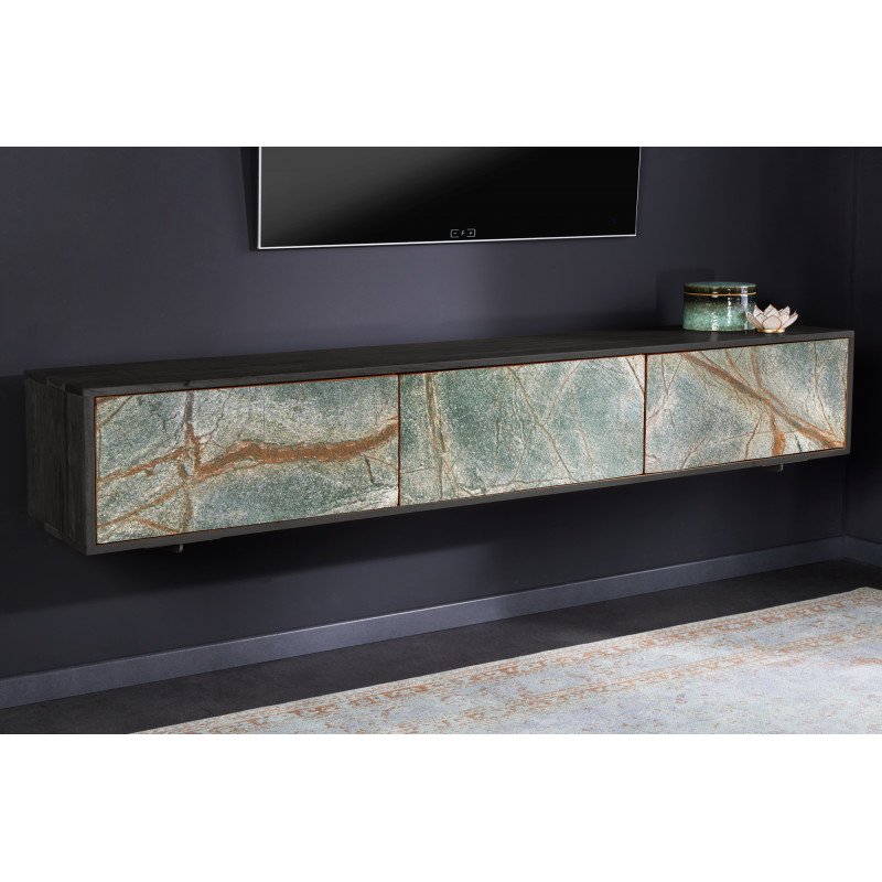 MOUNTAIN SOUL különleges kőfurnéros fali TV-szekrény - 160cm