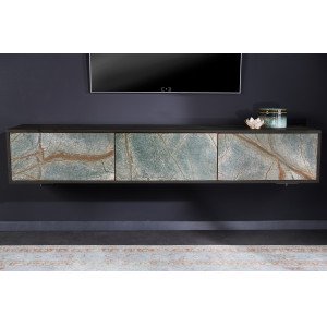 MOUNTAIN SOUL különleges kőfurnéros fali TV-szekrény - 160cm