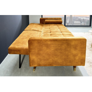 COUTURE design kanapé - 195cm - sárga