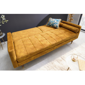 COUTURE design kanapé - 195cm - sárga