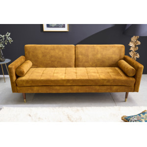 COUTURE design kanapé - 195cm - sárga INVICTA