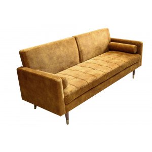 COUTURE design kanapé - 195cm - sárga