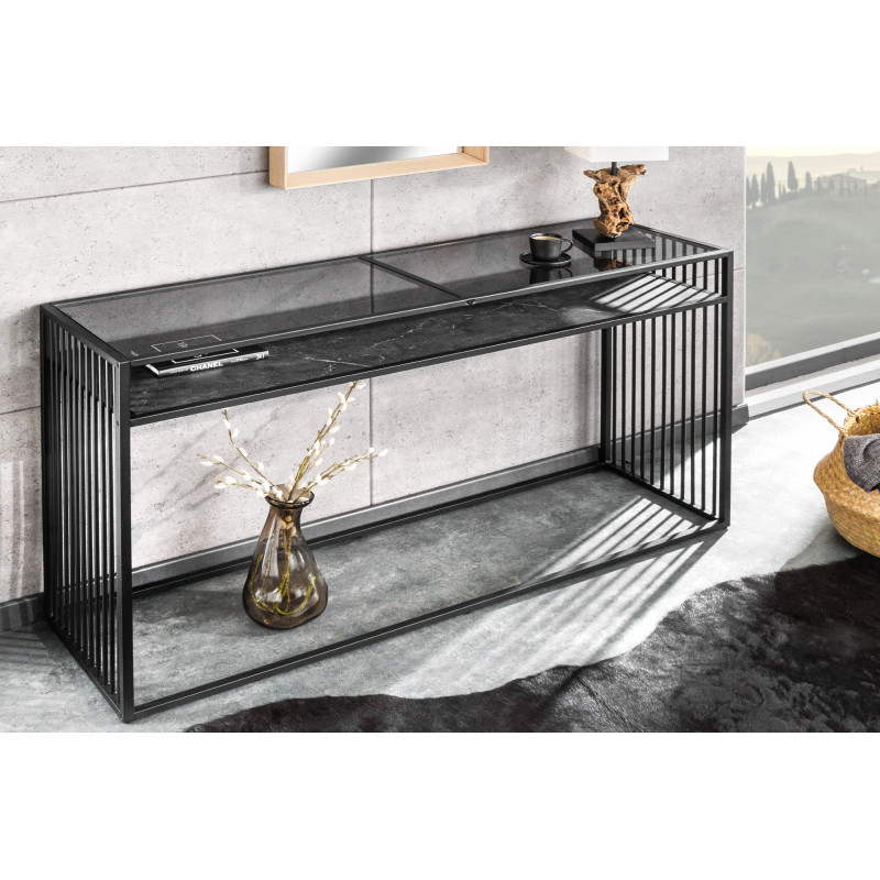 ARCHITECTURE design konzolasztal - 120cm - fekete