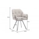 LOUNGER design szék - taupe