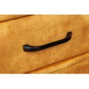 BOUTIQUE modern bársony éjjeliszekrény - sárga