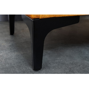 BOUTIQUE modern bársony éjjeliszekrény - sárga