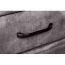 BOUTIQUE modern bársony éjjeliszekrény -szürke