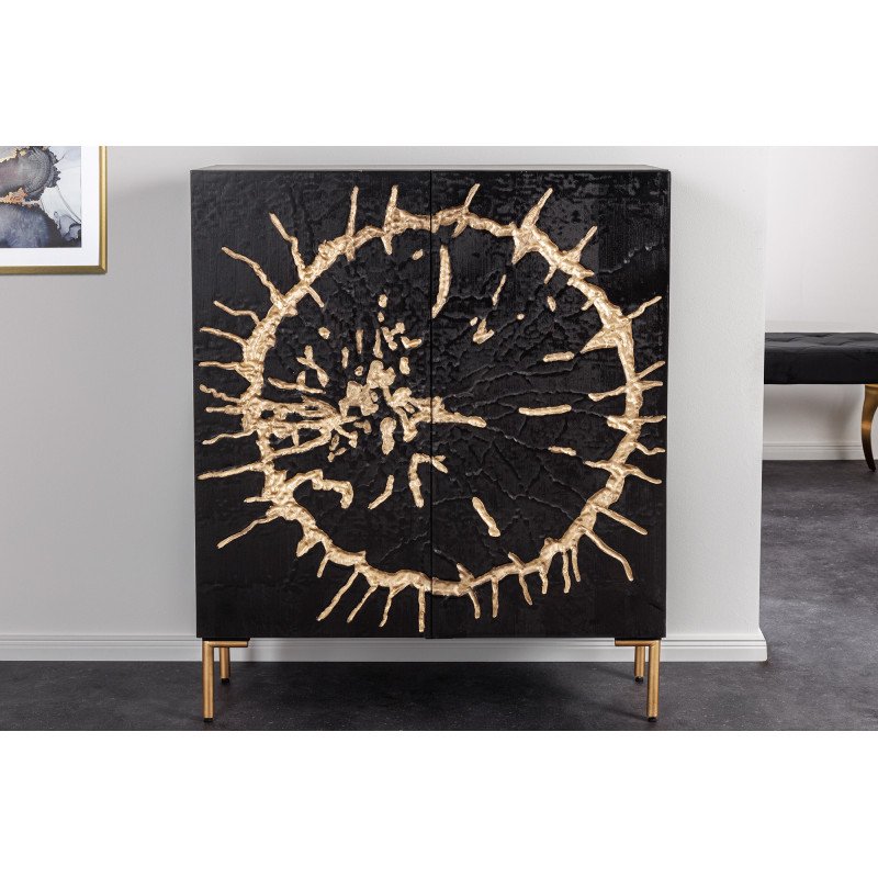 CIRCLE különleges mangófa szekrény - 120cm