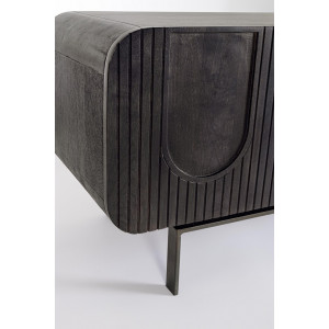 ORISSA BLACK modern mangófa TV-szekrény - 172cm