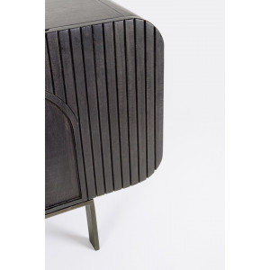 ORISSA BLACK modern mangófa TV-szekrény - 172cm