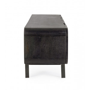 ORISSA BLACK modern mangófa TV-szekrény - 172cm