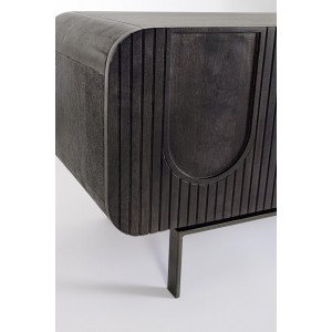 ORISSA BLACK modern mangófa TV-szekrény - 172cm