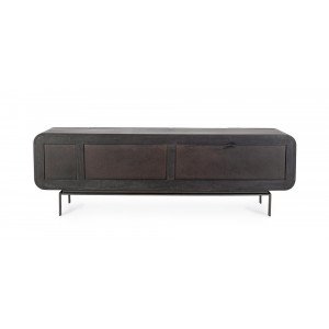 ORISSA BLACK modern mangófa TV-szekrény - 172cm
