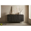 ORISSA BLACK modern mangófa komód - 145cm