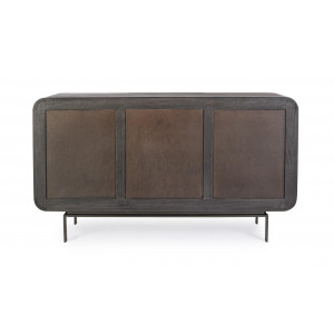 ORISSA BLACK modern mangófa komód - 145cm